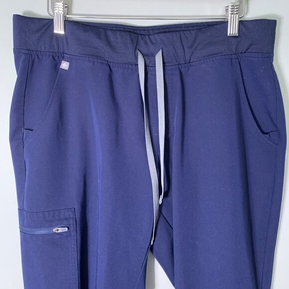 FIGS technical collection joggers pull on elastic waist blue ankle scrubs - Picture 2 of 9